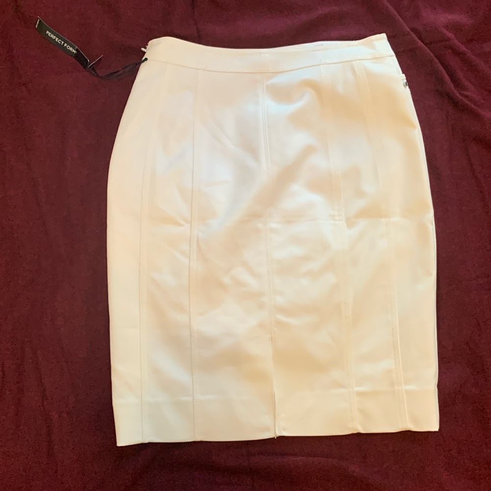 Elegant white dress skirt